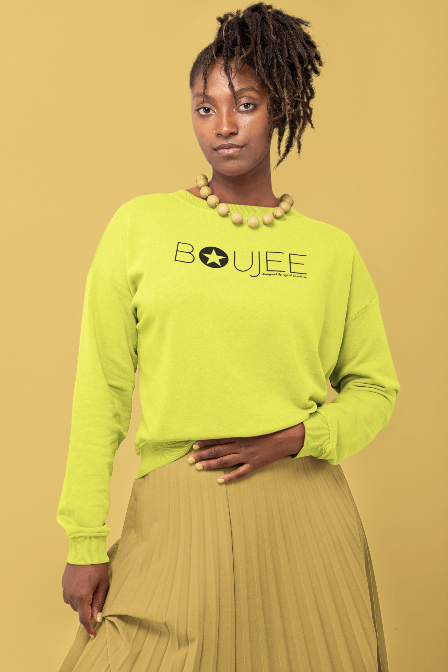 Boujee "Monochrome Minimalist" Boxy Crewneck
