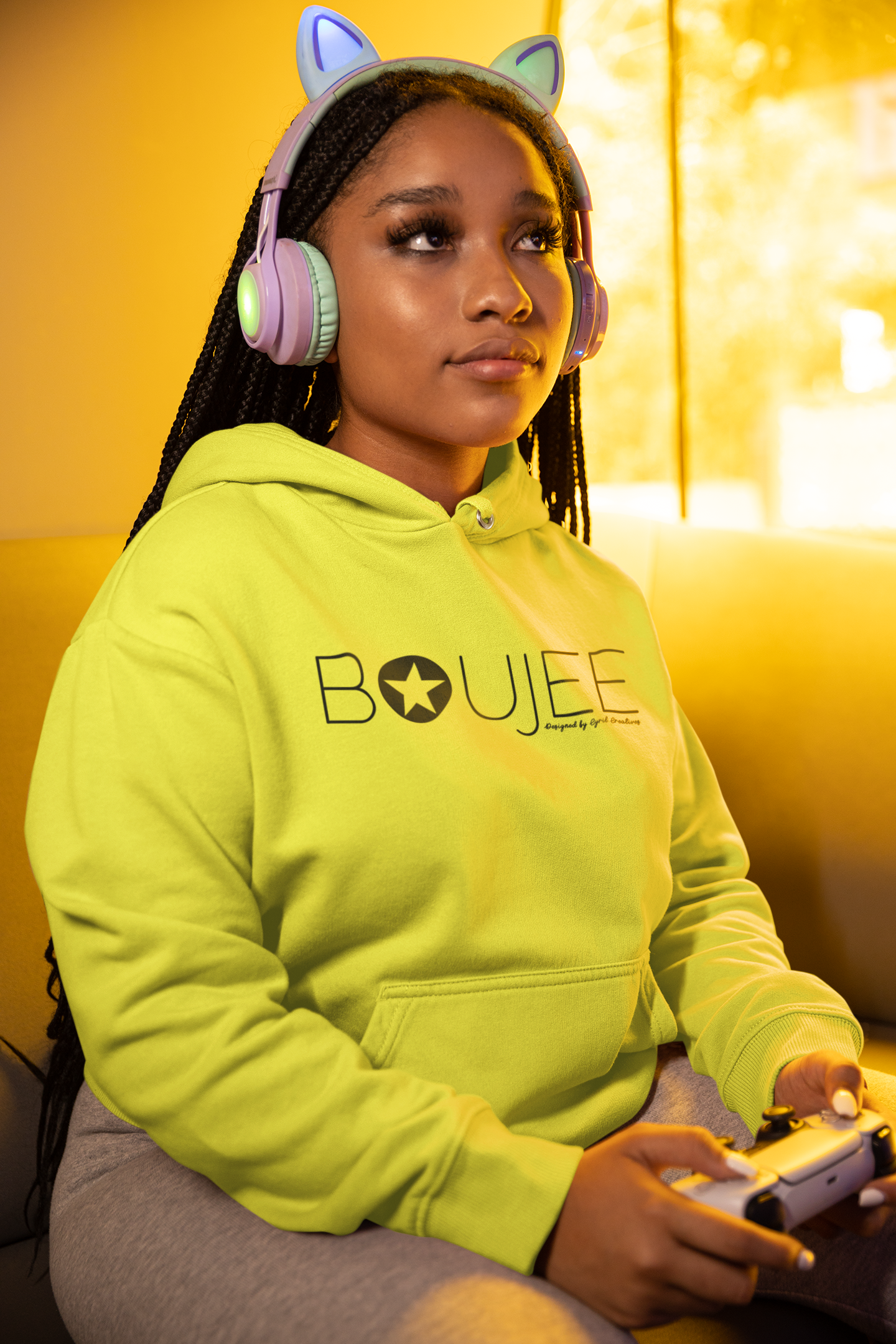 Boujee Cyber Gamer Pullover Hoodie (500 GSM)