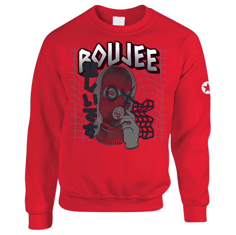 Boujee "Tokyo Ski Mask" Heavyweight Crewneck (500 GSM)